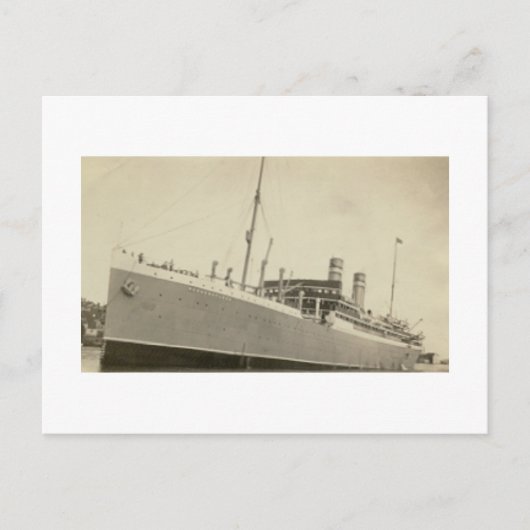 Norwegisches Schiff des antiken Real Fotos Postkarte (Vorderseite)