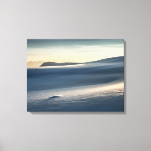 Norwegisches Schneegebiet-Foto Leinwanddruck