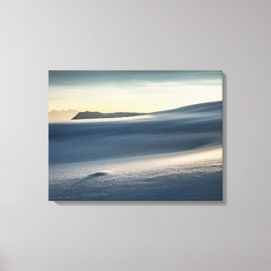 Norwegisches Schneegebiet-Foto Leinwanddruck (Vorderseite)