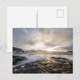 Norwegisches Seascape-Foto Feiertagspostkarte