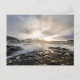Norwegisches Seascape-Foto Feiertagspostkarte