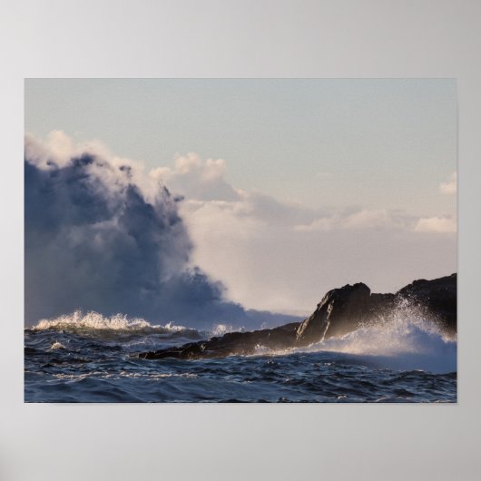 Norwegisches Seascape-Foto Poster (Vorne)