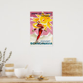 Norwegisches Skiposter Poster (Küche)