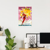 Norwegisches Skiposter Poster (Heimbüro)