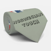 Norwegisches Touchfingerabdruckmuster Krawatte (Gerollt)