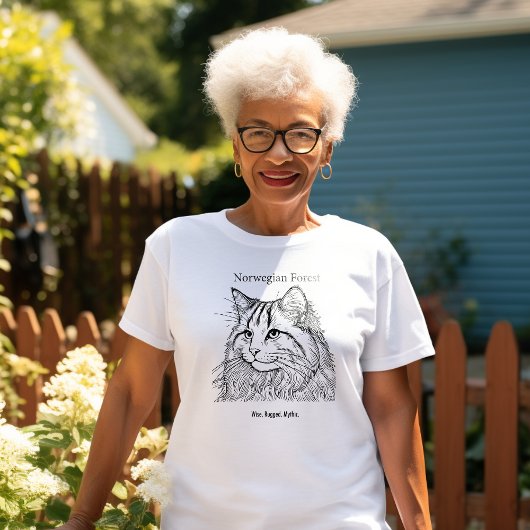 Norwegisches Waldportrait T-Shirt