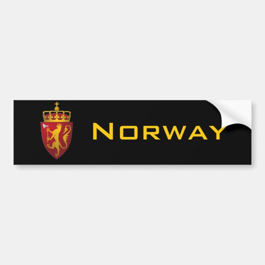 Norwegisches Wappen Autoaufkleber (Vorne)
