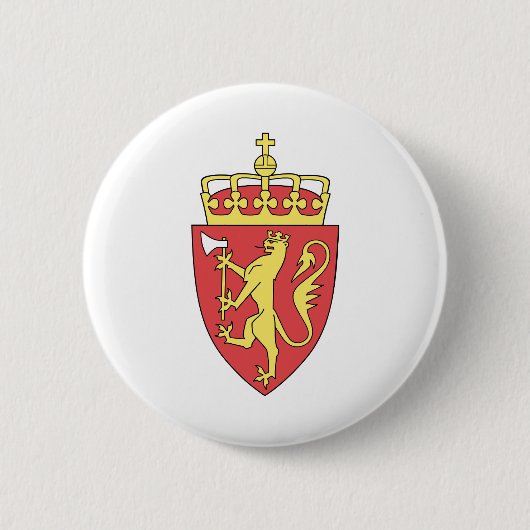 norwegisches Wappen Button (Vorderseite)
