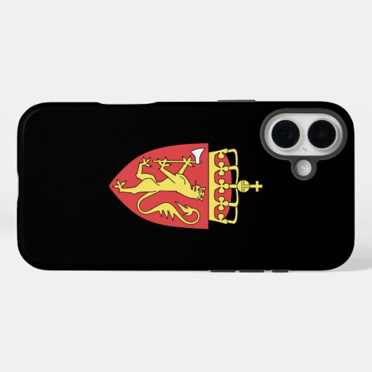 Norwegisches Wappen Case-Mate iPhone Hülle (Rückseite (Horizontal))