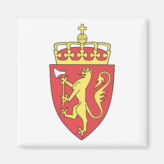 norwegisches Wappen Magnet (Vorne)