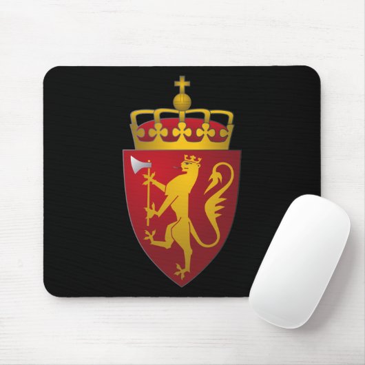 Norwegisches Wappen Mousepad (Mit Mouse)