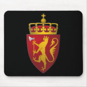 Norwegisches Wappen Mousepad (Vorne)