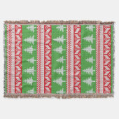 Norwegisches Weihnachtsbaummuster Decke (Vorderseite)
