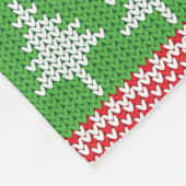 Norwegisches Weihnachtsbaummuster Fleecedecke (Ecke)