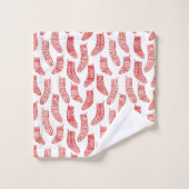 Norwegisches Weihnachtsgebäck-Strumpf Badhandtuch Set (Waschlappen)