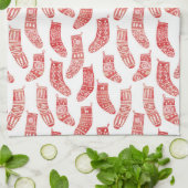 Norwegisches Weihnachtsgebäck-Strumpf Geschirrtuch (Gefaltet)