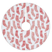 Norwegisches Weihnachtsgebäck-Strumpf Polyester Weihnachtsbaumdecke (Vorderseite)