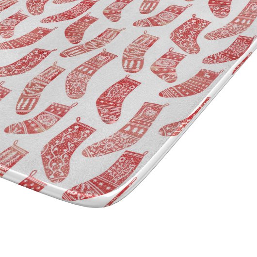 Norwegisches Weihnachtsgebäck-Strumpf Schneidebrett (Ecke)