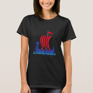 Norwegisches Wiking Sailing Boat Norwegen T-Shirt