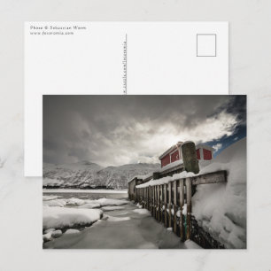 Norwegisches WinterFoto Postkarte