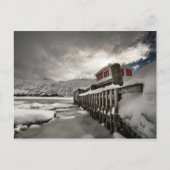 Norwegisches WinterFoto Postkarte (Vorderseite)