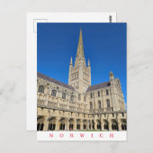 Norwich Cathedral Aussicht Postkarte (Vorne/Hinten)