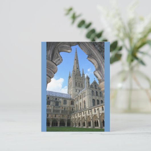 Norwich Cathedral Postkarte (Stehend Vorderseite)