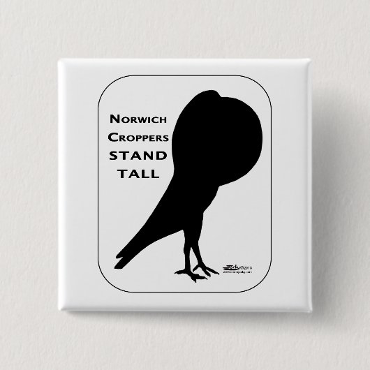 Norwich Croppers stehen groß Button (Vorderseite)