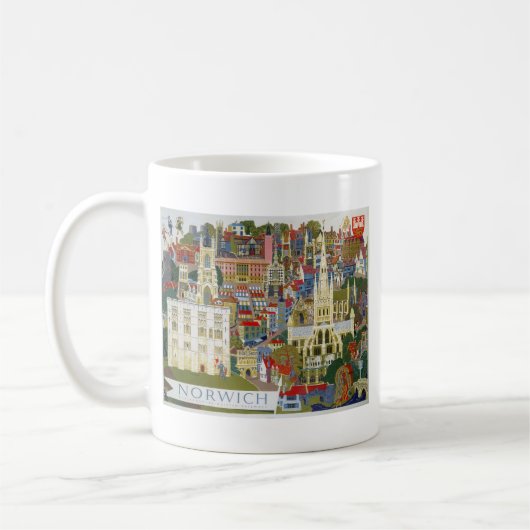 Norwich England Kaffeetasse (Links)