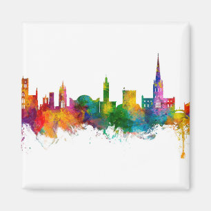 Norwich England Skyline Magnet