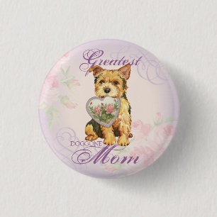 Norwich Heart Mama Button