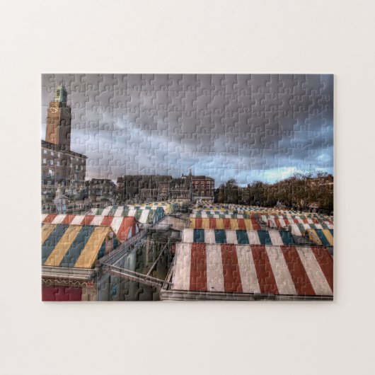 Norwich Market Jigsaw, Norfolk Puzzle (Horizontal)