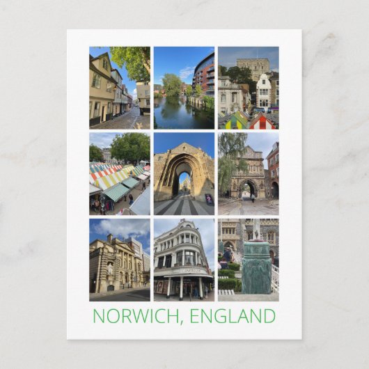 Norwich Postkarte (Vorderseite)