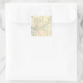 Norwich Quadratischer Aufkleber (Tasche)