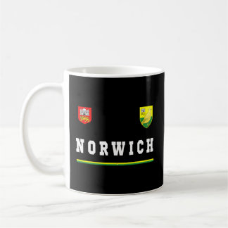 Norwich Sportssoccer Jersey Flag Football Kaffeetasse
