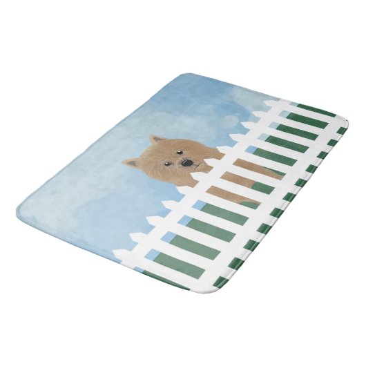Norwich Terrier Bath Mat Badematte (Schrägansicht)
