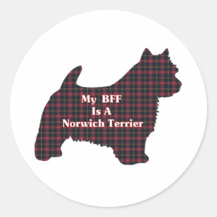 Norwich Terrier BESTE FREUNDIN Sticker