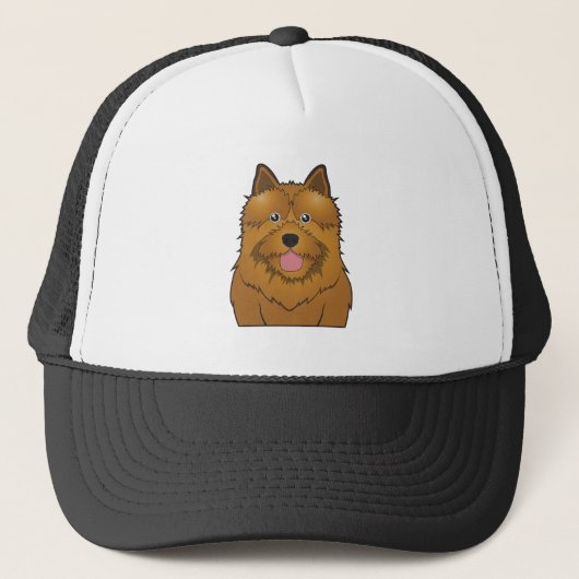 Norwich-Terrier-Cartoon Truckerkappe (Vorderseite)