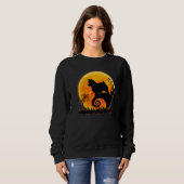 Norwich Terrier Dog And Moon  Dog Halloween Costum Sweatshirt (Vorne ganz)