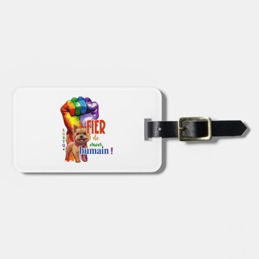 Norwich Terrier dog Gepäckanhänger (Vorderseite horizontal)