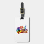 Norwich Terrier dog Gepäckanhänger (Vorderseite vertikal)