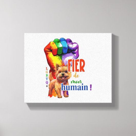 Norwich Terrier dog Leinwanddruck (Vorderseite)