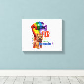 Norwich Terrier dog Leinwanddruck (Insitu (Holzboden))