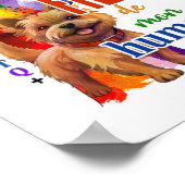 Norwich Terrier dog Poster (Ecke)