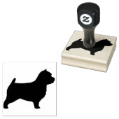 Norwich Terrier Dog Rasse Silhouette Gummistempel (Stempel)
