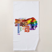 Norwich Terrier dog Strandtuch (Vorderseite)