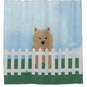 Norwich Terrier Duschvorhang (Vorderseite)