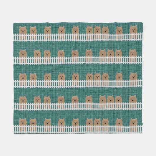 Norwich Terrier Fleece Blanket (Vorderseite (Horizontal))