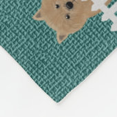 Norwich Terrier Fleece Blanket (Ecke)