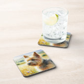 Norwich Terrier Getränkeuntersetzer (Rechte Seite)